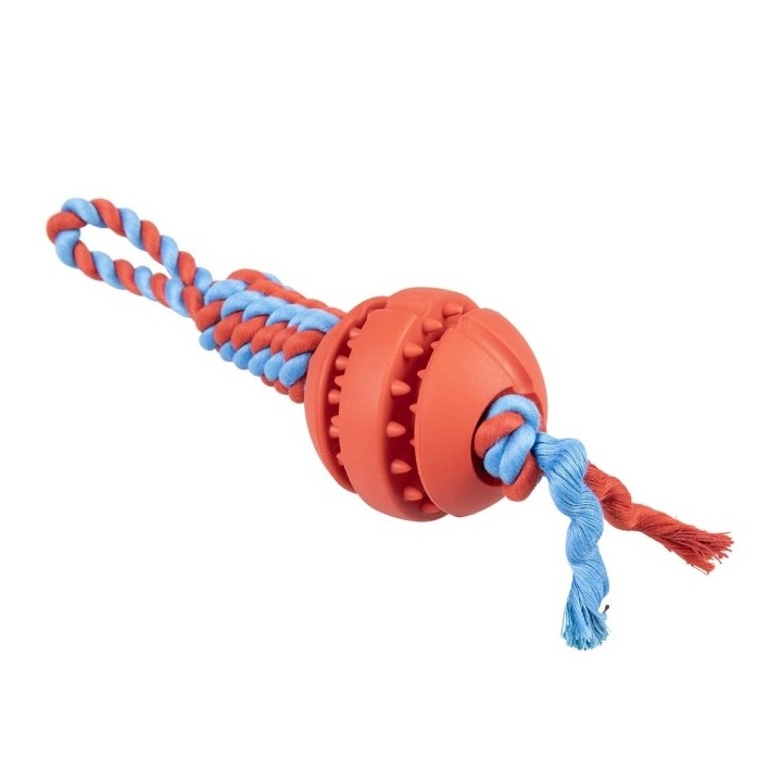 Duvoplus Rubrop Zerrseil mit Ball - rot