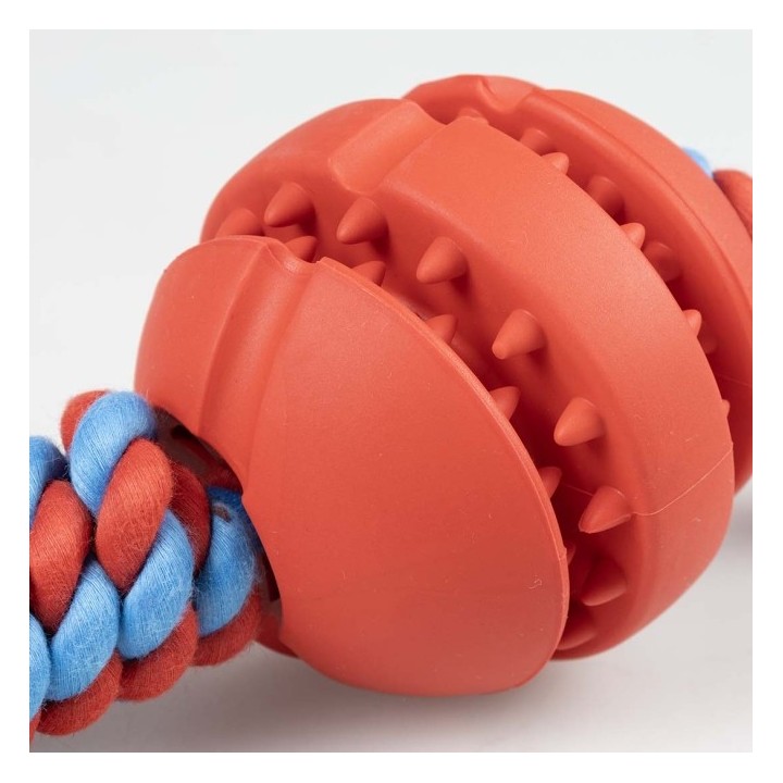 Duvoplus Rubrop Zerrseil mit Ball - rot