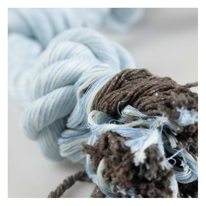Duvoplus Flossy Seil mit 3 Knoten - blau