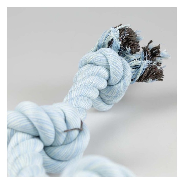 Duvoplus Flossy Seil mit 3 Knoten - blau