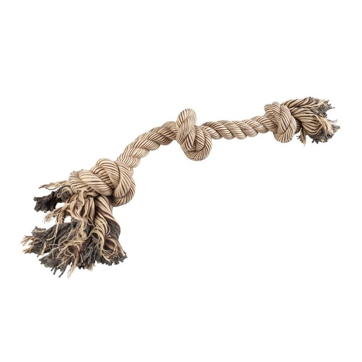 Duvoplus Flossy Seil mit 3 Knoten - braun