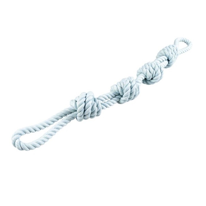 Duvoplus Flossy Doppelseil 4 Knoten - blau