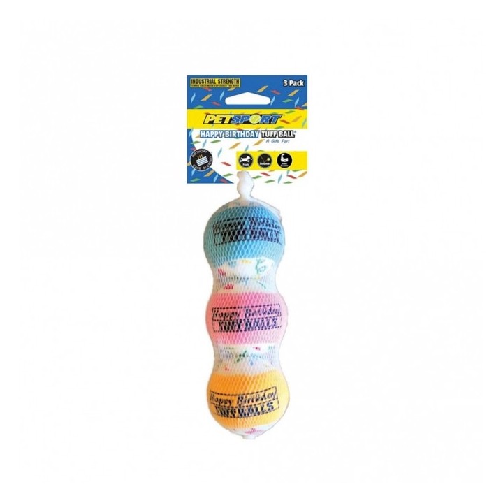 Tuff Birthday Balls 6 cm - 3er Pack