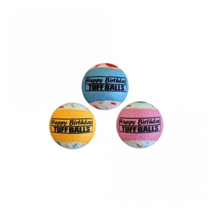 Tuff Birthday Balls 6 cm - 3er Pack