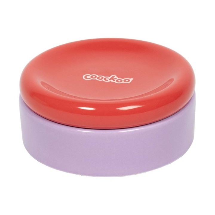 Coockoo Futternapf FUNKY FEEDING - rot/violett