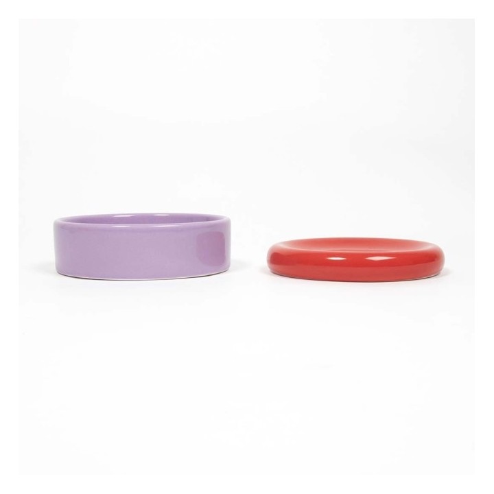 Coockoo Futternapf FUNKY FEEDING - rot/violett