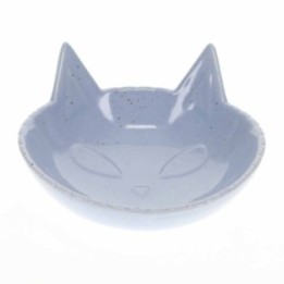 Duvoplus Futternapf Stone Kitty Face - blau