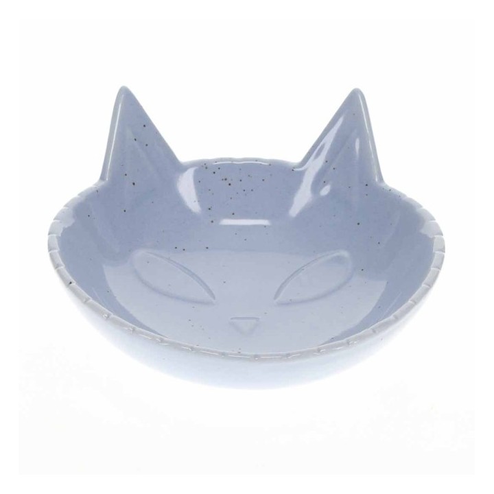 Duvoplus Futternapf Stone Kitty Face - blau