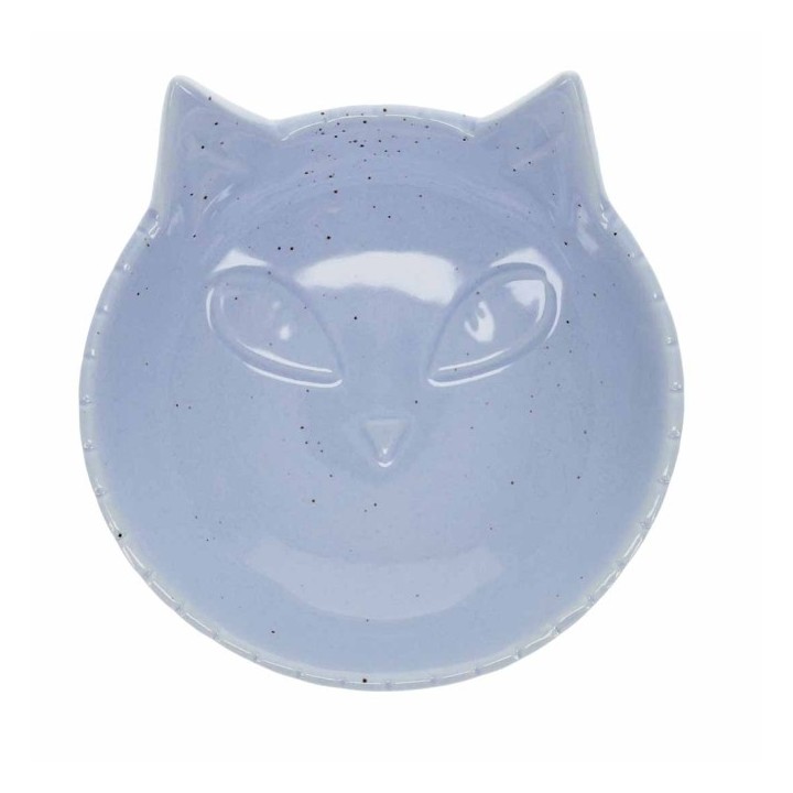 Duvoplus Futternapf Stone Kitty Face - blau