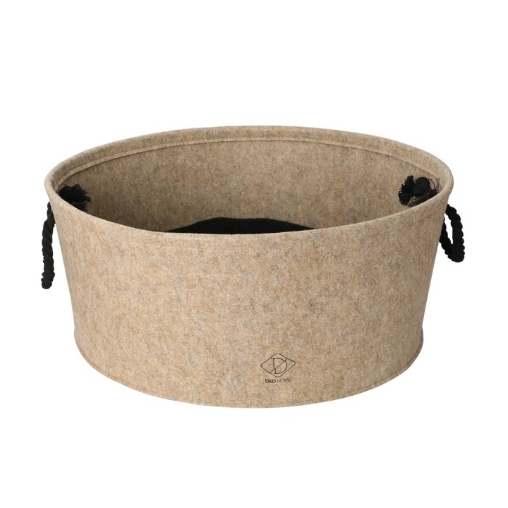 D&D Katzenkorb aus Filz 50cm - beige