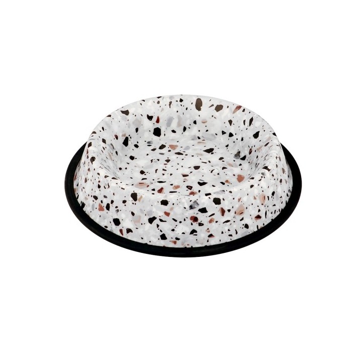 Duvoplus Edelstahlnapf Deco fix terrazzo look - 1000ml / 258x258x51cm