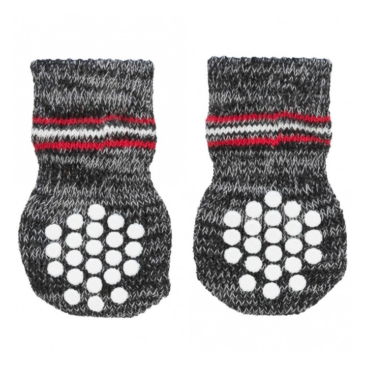 Trixie Hundesocken - Grau - L-XL