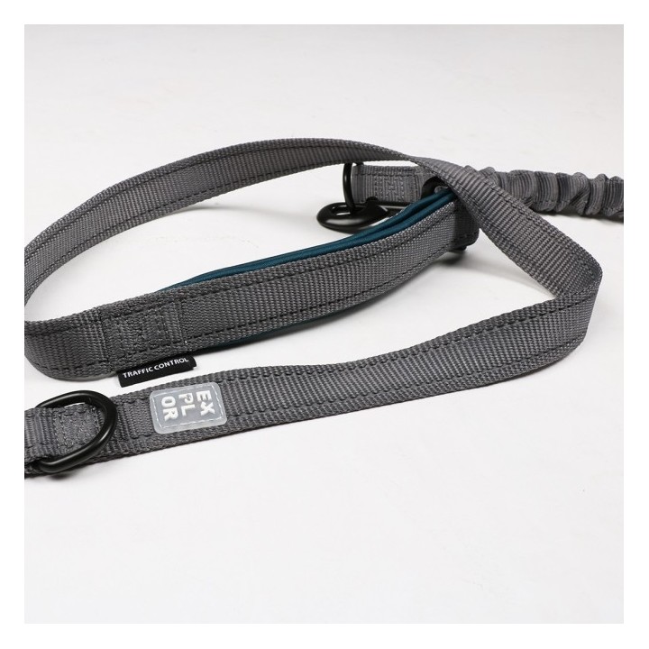 Duvoplus EXPLOR Ultimate Fit 2in1 Leine Classic - petrol blue - 180cm - 16mm