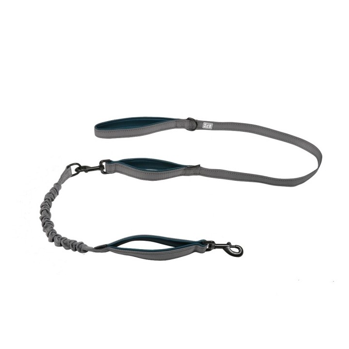 Duvoplus EXPLOR Ultimate Fit 2in1 Leine Classic - petrol blue - 180cm - 25mm