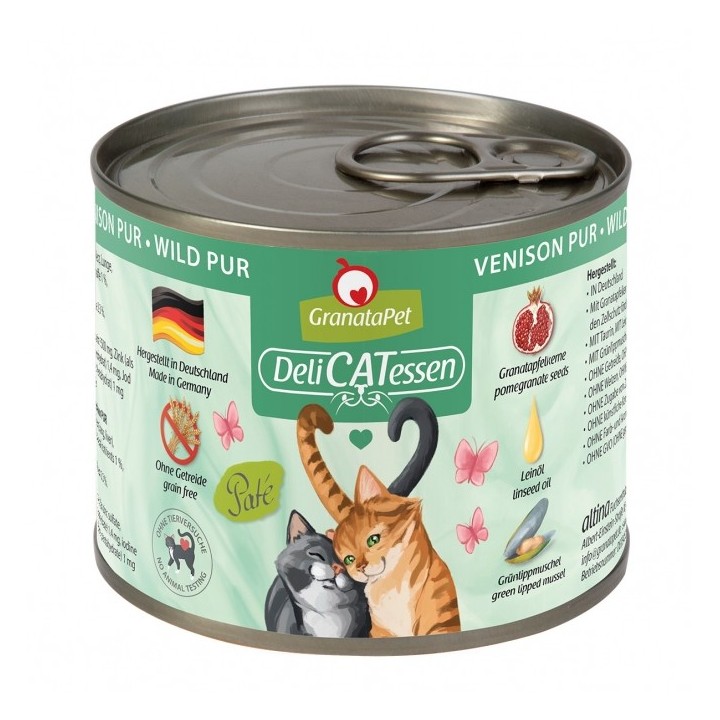 GranataPet Delicatessen Dose Wild PUR - 200 g