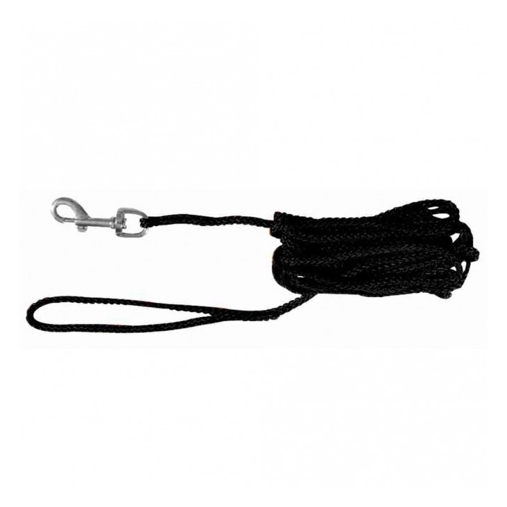 Trixie Schleppleine aus Nylon - schwarz 5 m