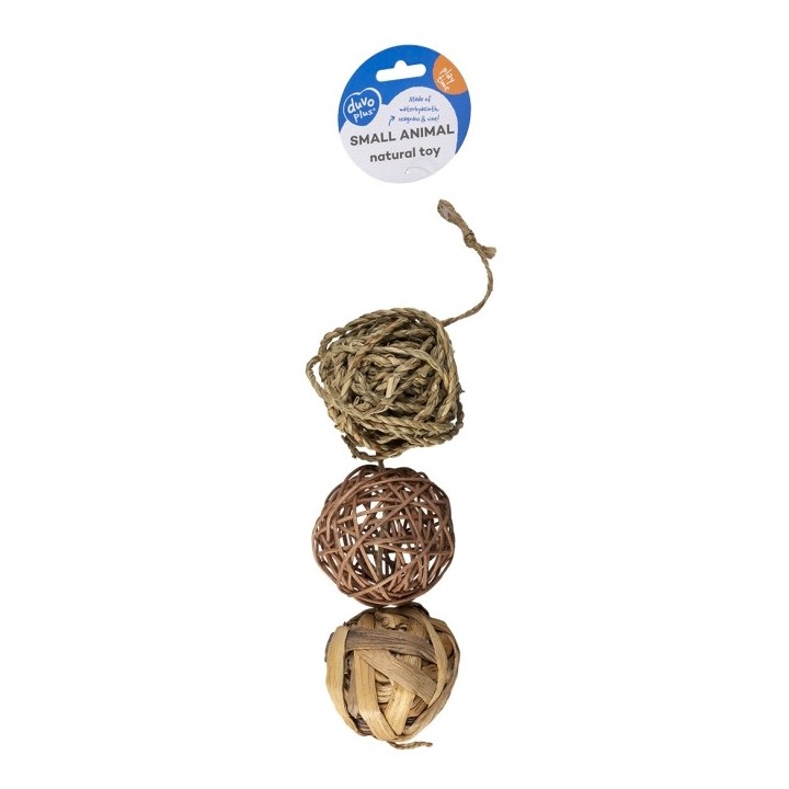 Duvoplus Spielbälle für Nager - 3 Stück - 75 cm