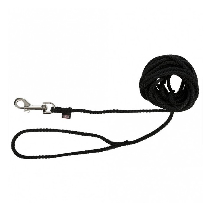 Trixie Schleppleine aus Nylon - schwarz 10 m