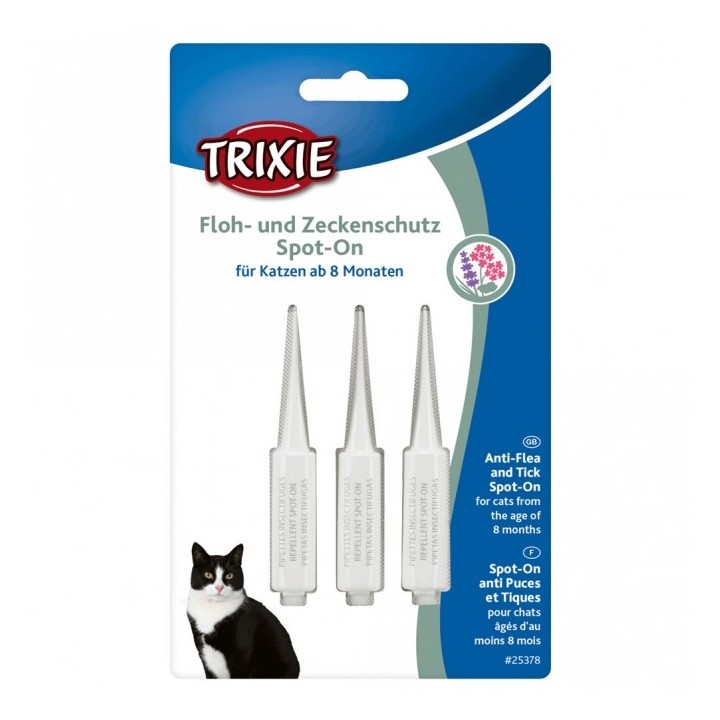 Trixie Floh- und Zeckenschutz Spot-On Katze - Katze über 8 Mon.