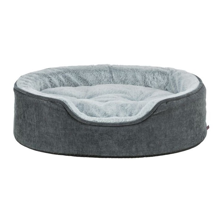 Trixie Vital Bett Lino Soft oval - grau/hellgrau - 83 × 67 cm