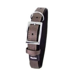 Karlie ASP Halsband mit Zugentlastung doubliert - Grau/Schwarz - 65cm/40mm
