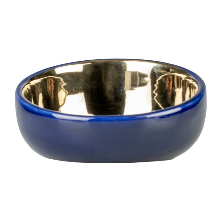 Duvoplus Futternapf Stone Obliq - blau/gold - 150ml - 13x135x7cm