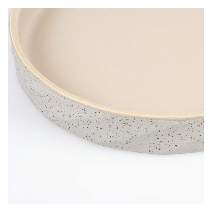 Duvoplus flacher Keramiknapf Stone Wavy Dune - 260ml - 145x145x3cm