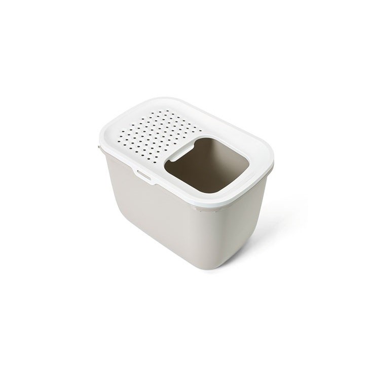 Savic Katzentoilette Hop In - weiß/beige