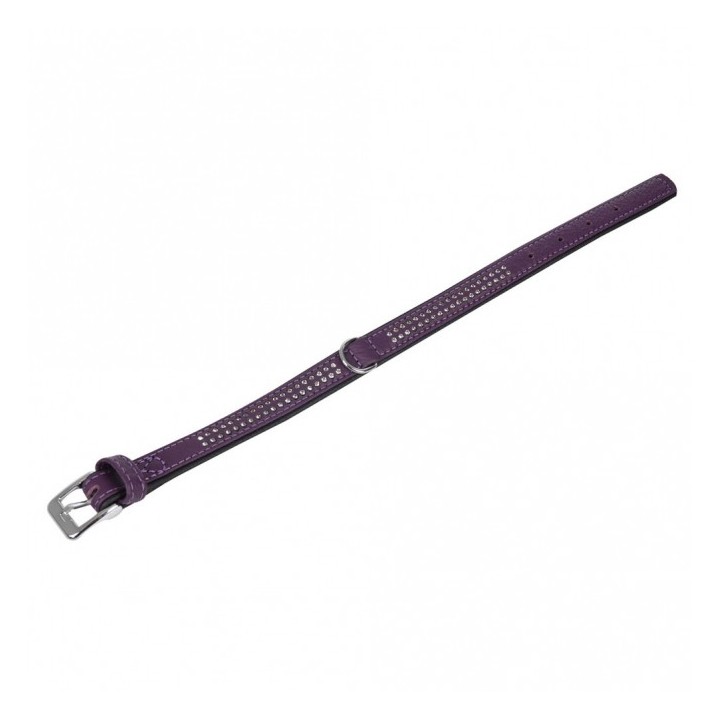 Karlie Vintage Strass-Halsband - Violett - 1-reihig 24cm/10mm