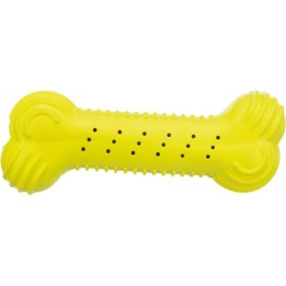 Trixie Knister-Knochen aus Naturgummi - 18cm / lime