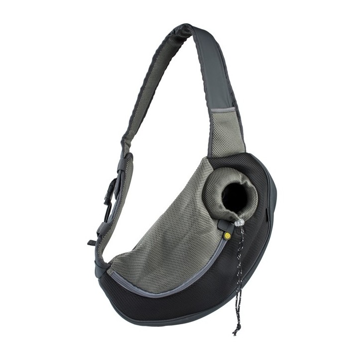EBI Fronttasche Sarah Crazy Paws - Schwarz - M - 34x19x475cm - max. 5kg