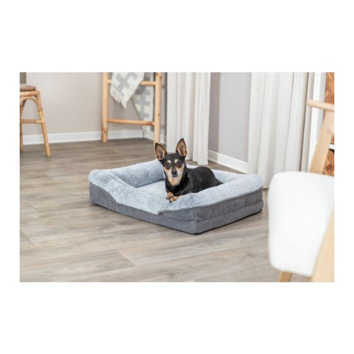 Trixie Vital Bett Lino Soft - grau/hellgrau - 70 × 55 cm