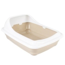 Duvoplus Katzentoilette Birba mit Rand - Mocaccino - L - 56 x 39 x 215cm