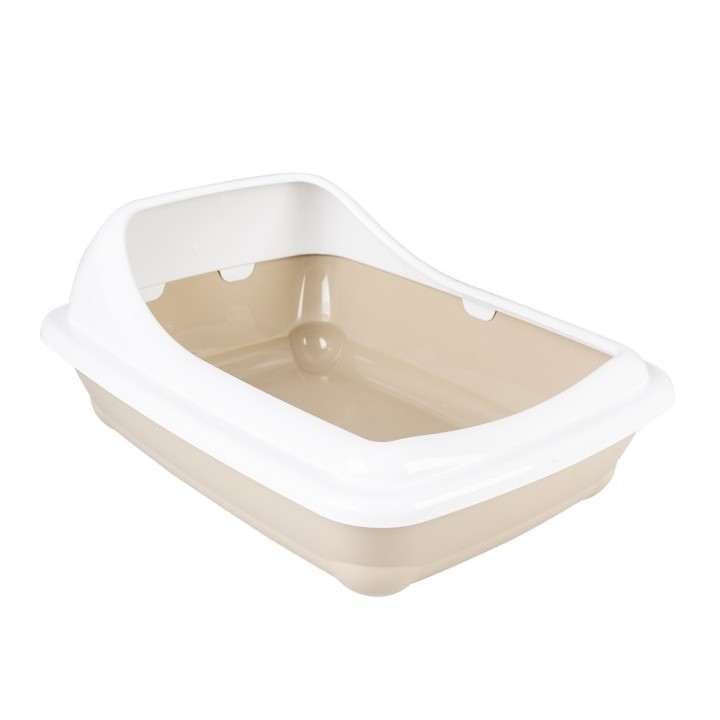 Duvoplus Katzentoilette Birba mit Rand - Mocaccino - L - 56 x 39 x 215cm