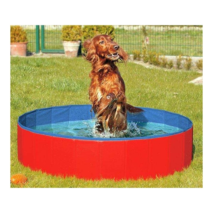 Karlie DOGGY POOL der Swimmingpool für Hunde - Rot-Blau - 80 cm