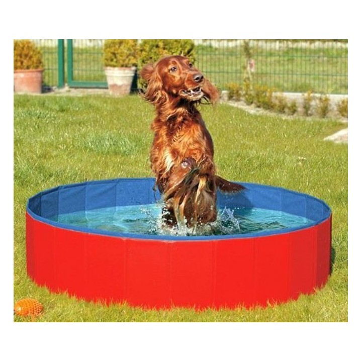 Karlie DOGGY POOL der Swimmingpool für Hunde - Rot-Blau - 160 cm