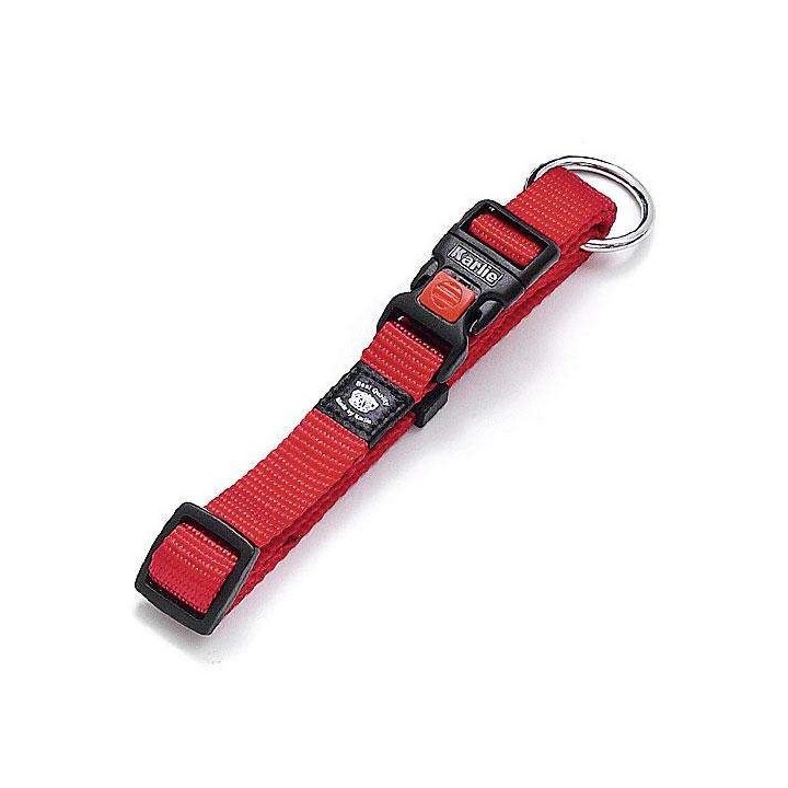 Karlie ASP Halsband verstellbar - Rot - 15 mm 30-45 cm