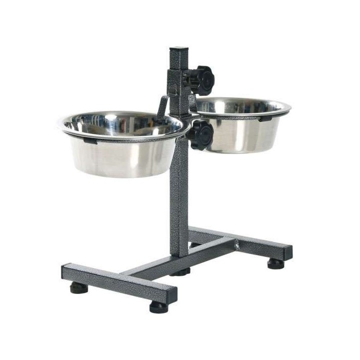 Trixie Hundebar mit Edelstahlnäpfen - 2 x 18 l