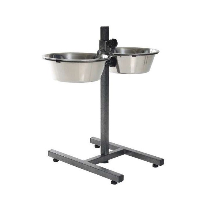 Trixie Hundebar mit Edelstahlnäpfen - 2 x 45 l