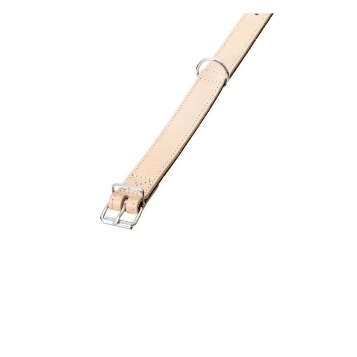 Karlie RONDO Halsband genäht - Natur/Schwarz - 27 mm 47 cm