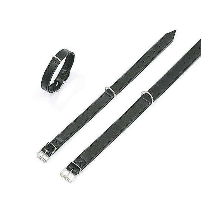 Karlie RONDO Halsband genäht - Schwarz - 32 mm 62 cm