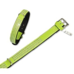 Karlie VINTAGE Strass Halsband 3-reihig - Kiwi - 30 mm 55 cm