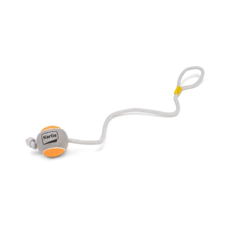Karlie Tennisball mit Seil - 6 cm