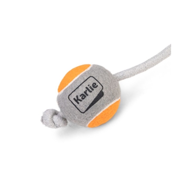 Karlie Tennisball mit Seil - 6 cm