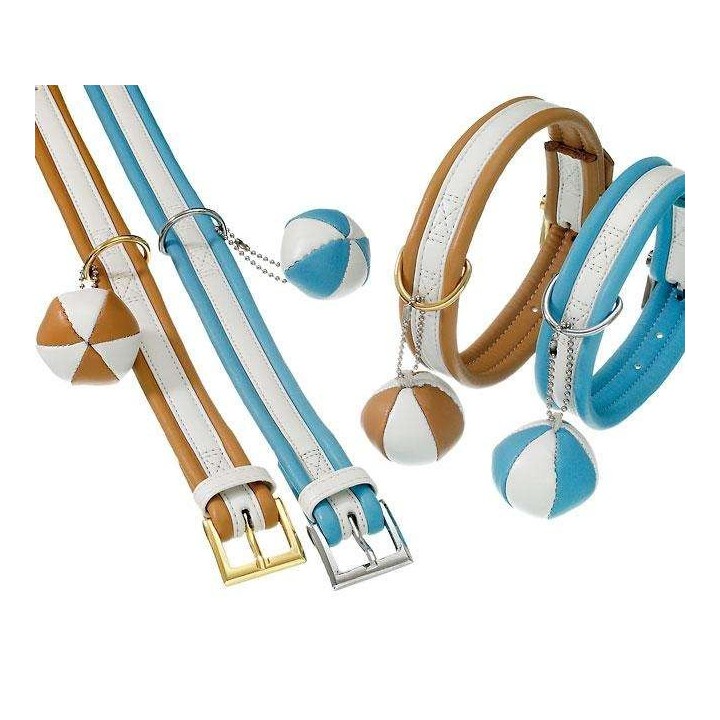 Karlie COTTAGE LINE Halsband - Blau-Weiß - 60 cm