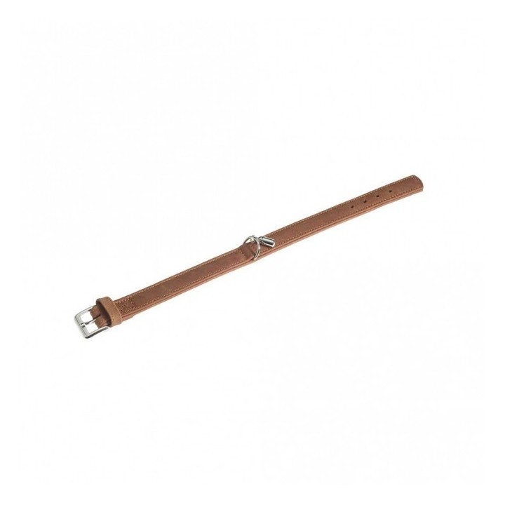 Karlie Halsband Buffalo aus Kalbsleder - Braun - 24 cm/10 mm