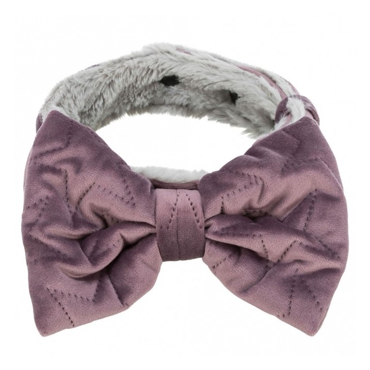 Trixie Halsband Estelle mit Schleife - flieder - M–L 40–55 cm/40 mm