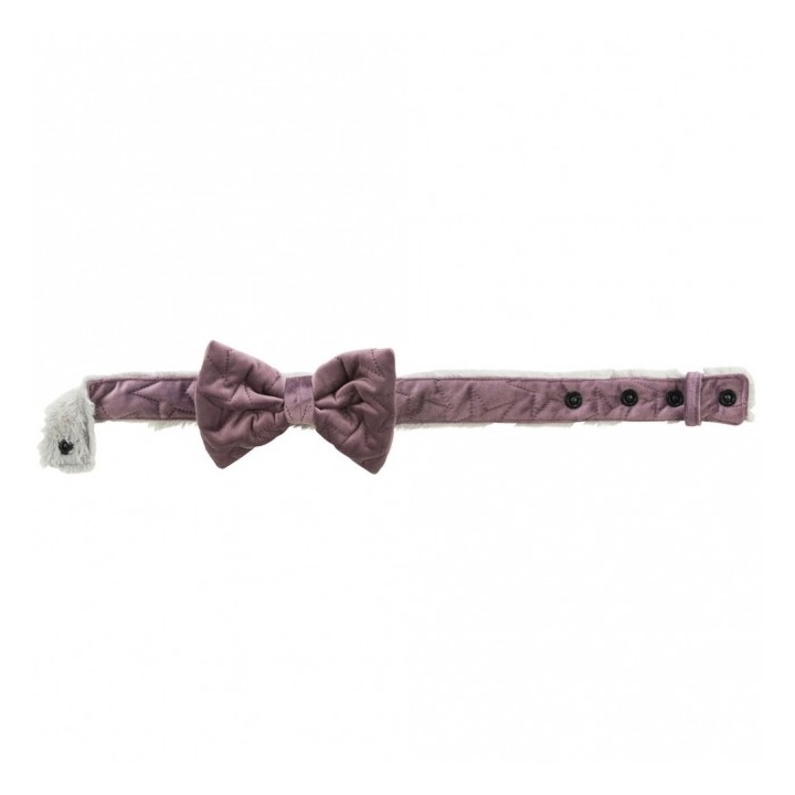 Trixie Halsband Estelle mit Schleife - flieder - M–L 40–55 cm/40 mm