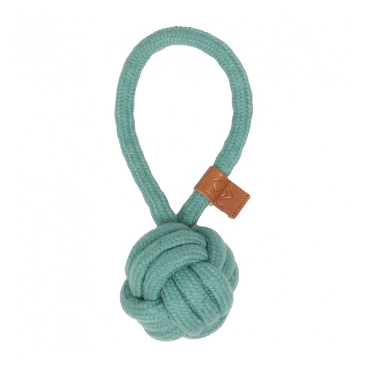 D&D Knotenball mit Schlaufe Harper - blau - 185 x 6cm
