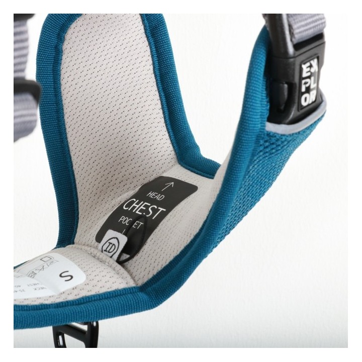 Duvoplus EXPLOR Ultimate Fit No-Pull-Geschirr - petrol blue - M - 40-49cm - 49-65cm